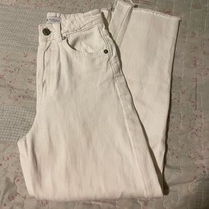 White wide leg Zara jeans